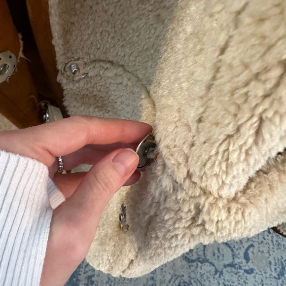 ASOS faux shearling coast size 6 - Picture 9 of 11